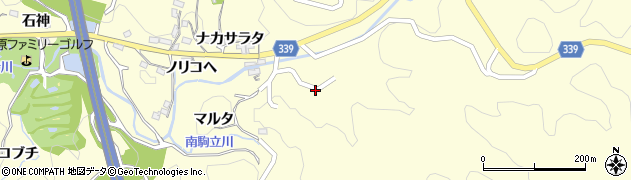 愛知県岡崎市駒立町（トウノシタ）周辺の地図