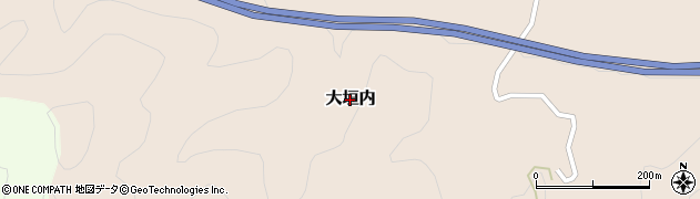 兵庫県佐用町（佐用郡）大垣内周辺の地図