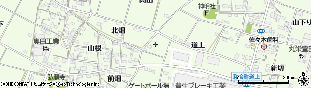 愛知県豊田市和会町（道上）周辺の地図