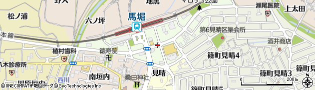 京都府亀岡市篠町馬堀駅前周辺の地図