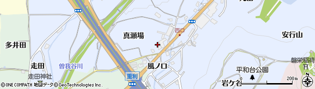 京都府亀岡市余部町（真瀬場）周辺の地図
