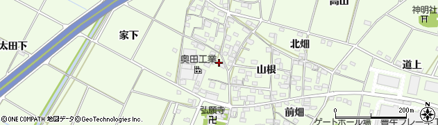 愛知県豊田市和会町山根17周辺の地図