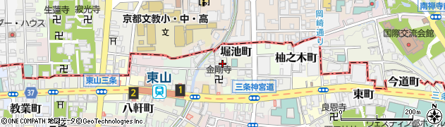 京都府京都市東山区堀池町周辺の地図