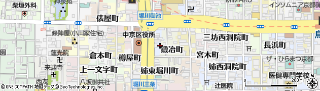京都府京都市中京区三坊堀川町61-4周辺の地図