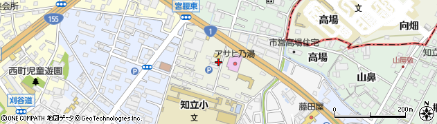 愛知県知立市中町周辺の地図