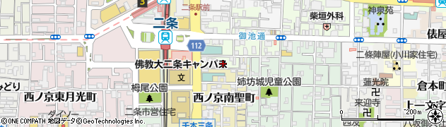 京都府京都市中京区西ノ京職司町11周辺の地図