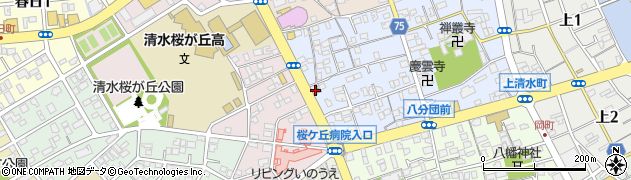 清水桜橋通郵便局 ＡＴＭ周辺の地図