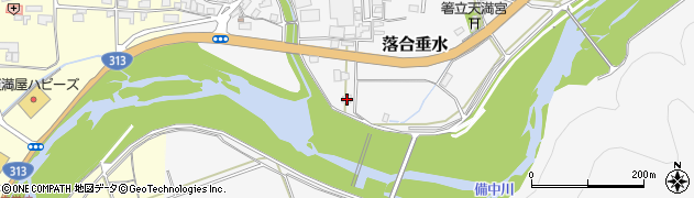 岡山県真庭市落合垂水1059周辺の地図