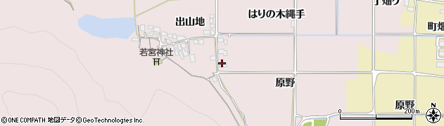 京都府亀岡市稗田野町佐伯（原野）周辺の地図