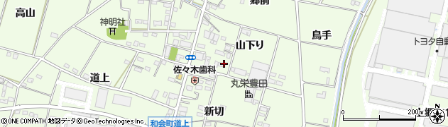 愛知県豊田市和会町山下り48周辺の地図