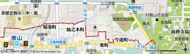 京都府京都市左京区粟田口鳥居町周辺の地図