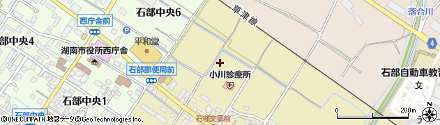 滋賀県湖南市石部東2丁目周辺の地図