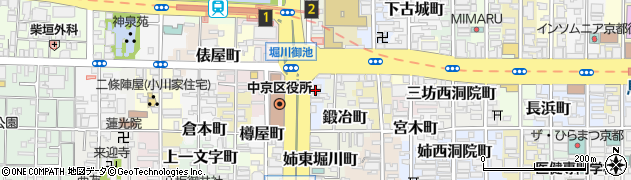 京都府京都市中京区三坊堀川町57周辺の地図