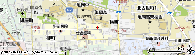 京都府亀岡市旅籠町66周辺の地図