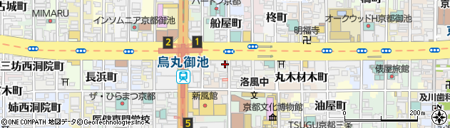 京都府京都市中京区笹屋町周辺の地図