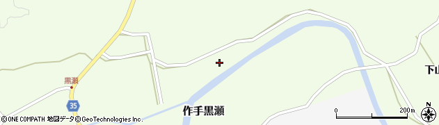 愛知県新城市作手黒瀬下貝津周辺の地図