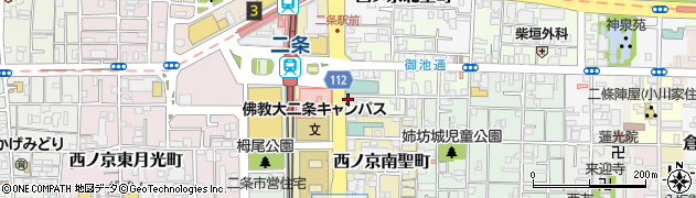 京都府京都市中京区西ノ京職司町19周辺の地図