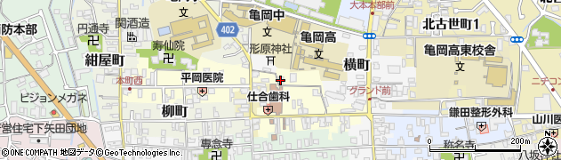 京都府亀岡市旅籠町58周辺の地図