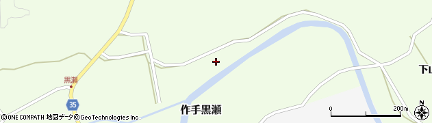 愛知県新城市作手黒瀬（下貝津）周辺の地図