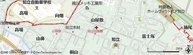 愛知県知立市山屋敷町山屋敷周辺の地図