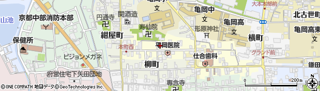 京都府亀岡市本町周辺の地図