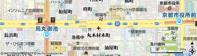京都府京都市中京区丸木材木町周辺の地図