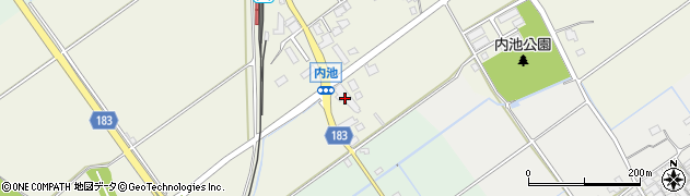滋賀県蒲生郡日野町内池1034周辺の地図