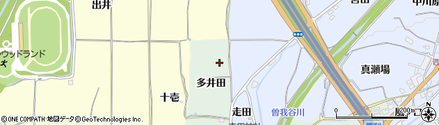 京都府亀岡市曽我部町重利（多井田）周辺の地図