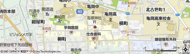 京都府亀岡市旅籠町56周辺の地図