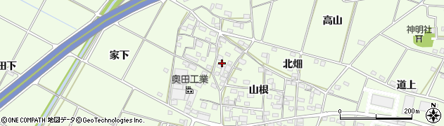 愛知県豊田市和会町山根14周辺の地図