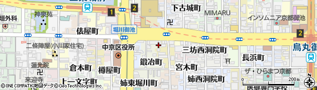 京都府京都市中京区式阿弥町周辺の地図