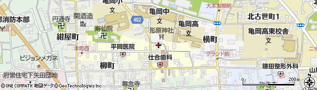 京都府亀岡市旅籠町57周辺の地図