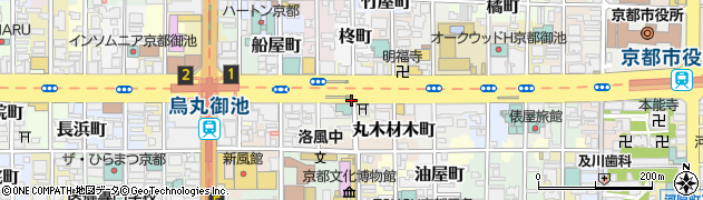 京都府京都市中京区亀甲屋町周辺の地図
