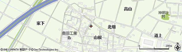 愛知県豊田市和会町山根3周辺の地図