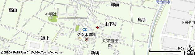 愛知県豊田市和会町山下り50周辺の地図