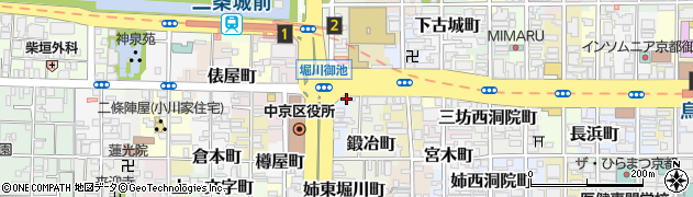 京都府京都市中京区三坊堀川町55周辺の地図