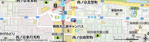 京都府京都市中京区西ノ京職司町周辺の地図