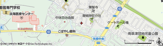 滋賀県草津市橋岡町95周辺の地図