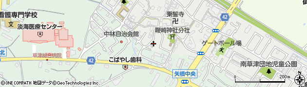 滋賀県草津市橋岡町95-1周辺の地図