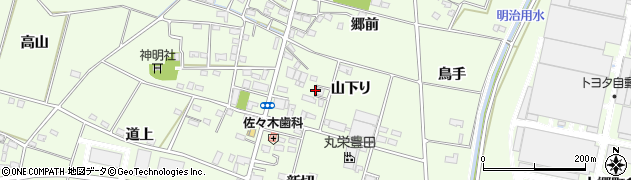 愛知県豊田市和会町山下り51周辺の地図