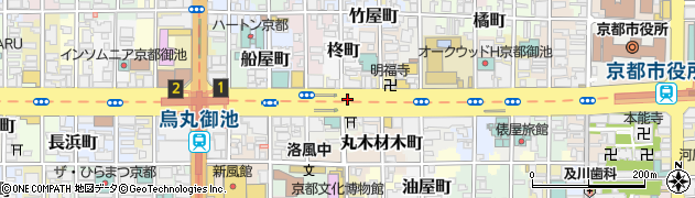 京都府京都市中京区御所八幡町周辺の地図