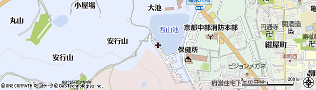 京都府亀岡市安町（安行山）周辺の地図