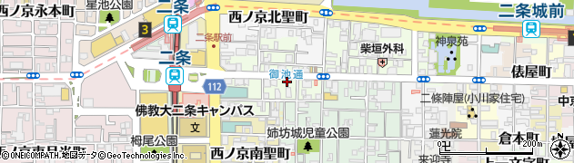 京都府京都市中京区西ノ京職司町76周辺の地図