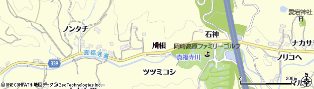 愛知県岡崎市駒立町川根16周辺の地図