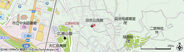 静岡県伊豆の国市田京380周辺の地図