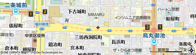 京都府京都市中京区橋之町周辺の地図