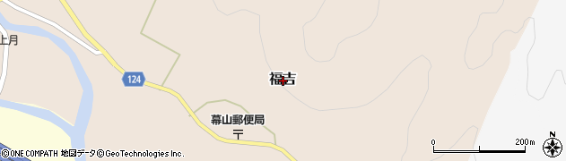 兵庫県佐用町（佐用郡）福吉周辺の地図