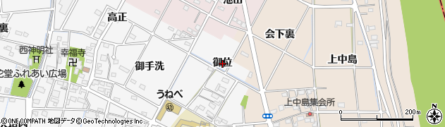 愛知県豊田市畝部西町（御位）周辺の地図