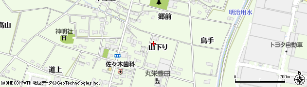 愛知県豊田市和会町山下り56周辺の地図