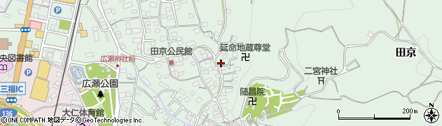 静岡県伊豆の国市田京448周辺の地図